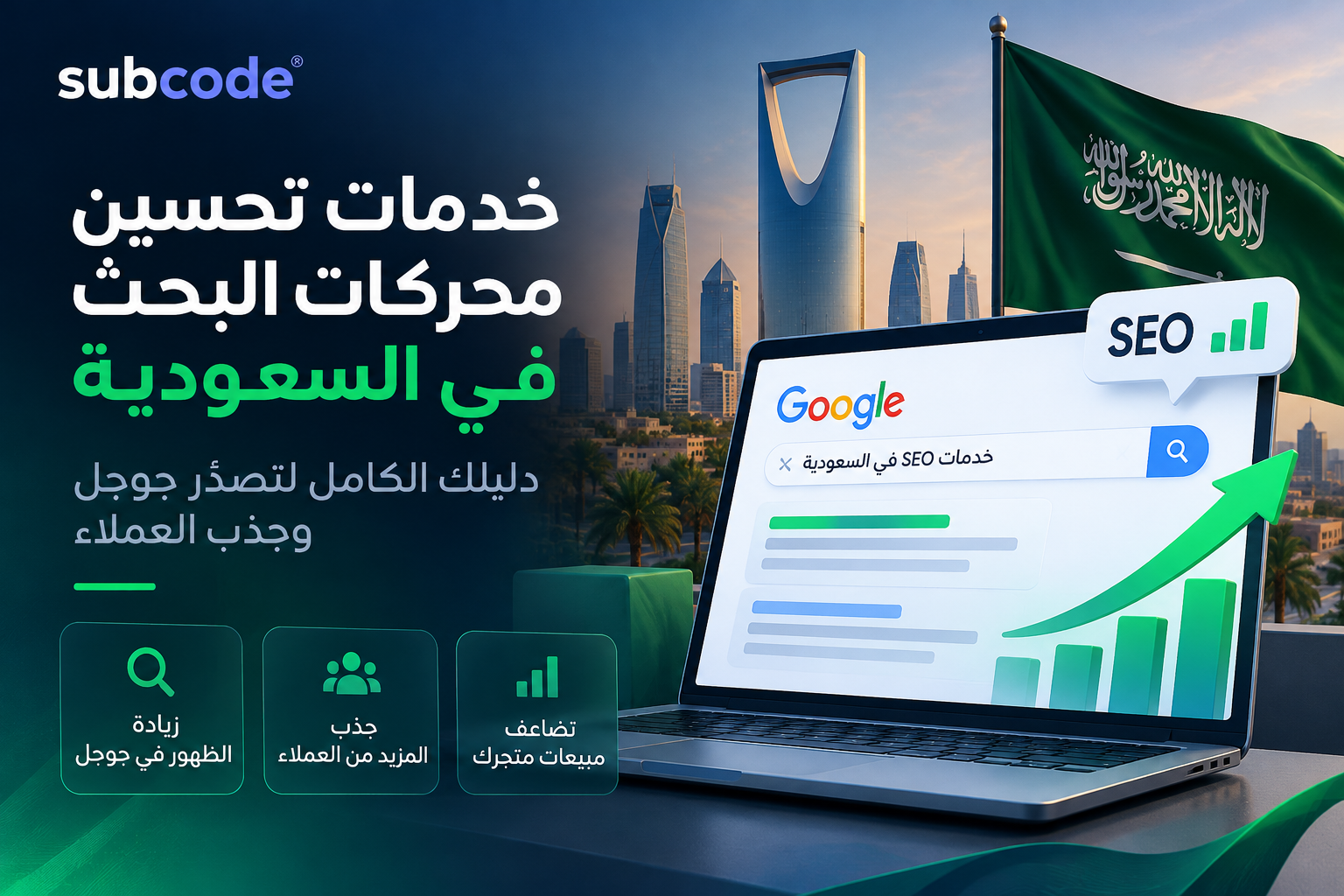 خدمات تحسين محركات البحث في السعودية: دليلك الكامل لتصدّر جوجل وجذب العملاء