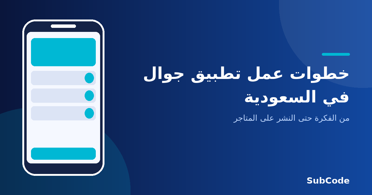 Steps to Build a Mobile App in Saudi Arabia 2026